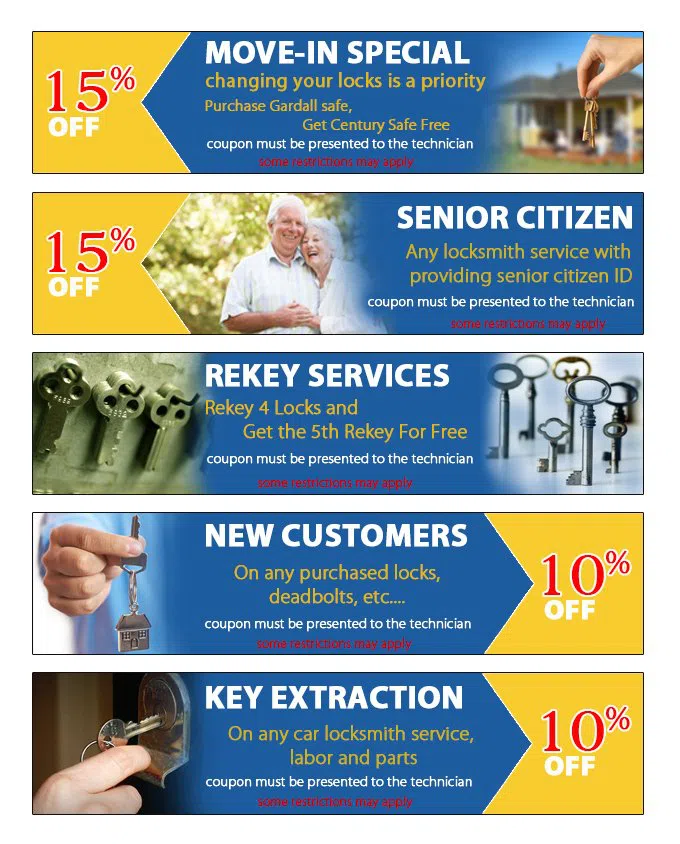 West CO Locksmith Store, Colorado Springs, CO 719-581-2076 - coupon23-set-five